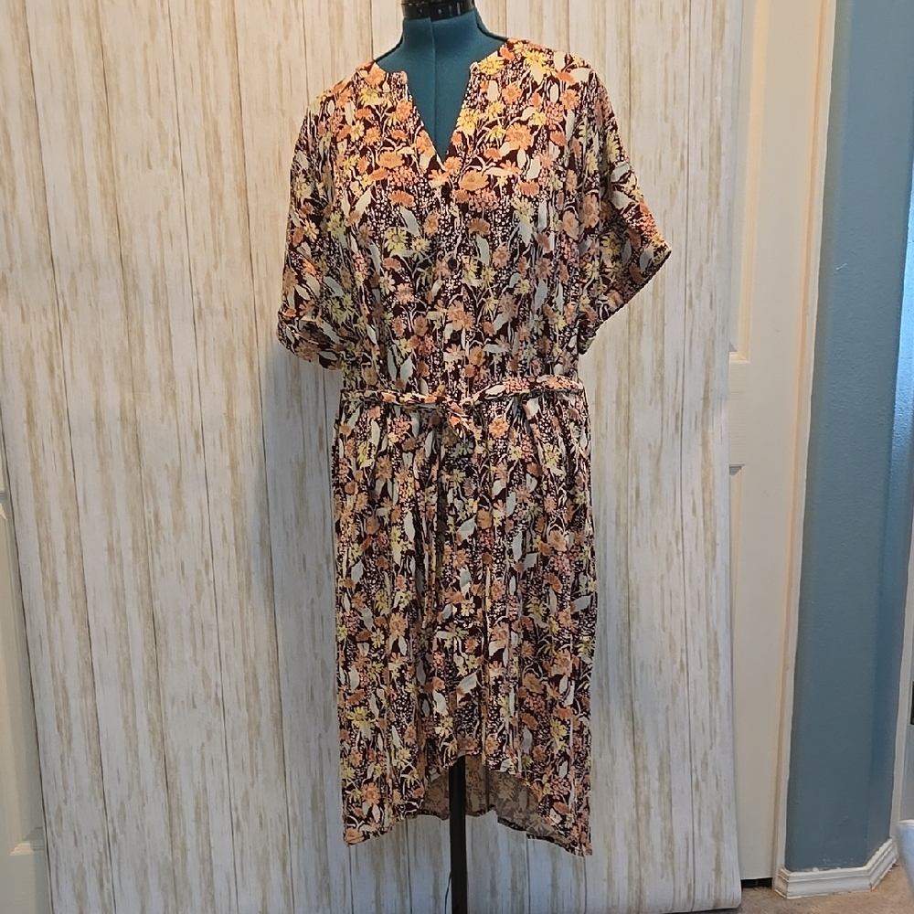 Floral Print Women's Short Sleeve Dress